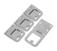 HOLIDYOYO 4 Piezas Bisagra para Ventana Corredera de Acero Inoxidable Cerradura para Mosquitera Resistente la Corrosión Diseño Compacto y Oculto para Balcones y Puertas Correderas