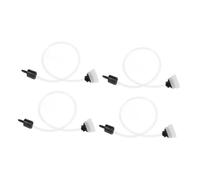 HOLIDYOYO 4 piezas Tubo Flexible para Sellador al Vacío Manguera de Aire para Accesorios de Sellado Compatible con Máquinas Profesionales para Preservación de Alimentos Casa y Restauración