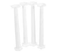 HOLIDYOYO 4piezas Decoración De Columnas Romanas De Estatua De Pilar Adorno Artístico para Decoración De Escena De Interiores del Hogar para De Fiestas y Pilares De Bodas