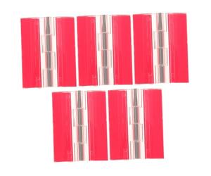 HOLIDYOYO 5 bisagras acrílicas autoadhesivas transparentes para piano para cartón acrílico sin tornillos, duraderas e irrompibles para cajas y muebles