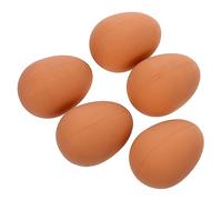HOLIDYOYO 5 Piezas Huevos Simulados para Perros Juguetes Elásticos de Goma Resistentes para Morder Divertidos y Seguros para Entretenimiento Interior de Mascotas