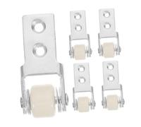 HOLIDYOYO 5 piezas Ruedas para Muebles Silenciosas Rodillos Guía de Nylon Blanco para Puertas Correderas Repuesto para Mesas Comedor Armarios y Puertas Deslizantes