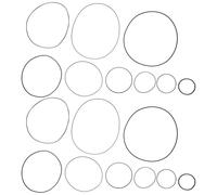 HOLIDYOYO 50 Correas de Caucho para Grabadora de Casetes, Surtido Mixto 0.7 1.0 Mm, Tamaños Variados 40-190 Mm, Correas de Transmisión para Reparación y Mantenimiento de Reproductores