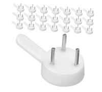 HOLIDYOYO 50 Ganchos Invisibles para Cuadros Blancos Colgadores para Marcos Clavos de Acero sin Marcas Visibles 50 Unidades para Paredes Duras como Yeso Cemento y Madera Uso Decoración