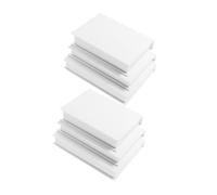 HOLIDYOYO 6 Piezas Apoyo de Libro Blanco Apilable Diseño Realista de Tablero de Papel Gris para Decoración Moderna y Sofisticada en Mesas y Bodas