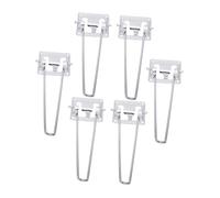 HOLIDYOYO 6 Piezas Patas de Mesa Plegables Metálicas Resistentes al Desgaste de Soporte para Muebles de Hogar Fáciles de Instalar para Escritorios y Mesas DIY