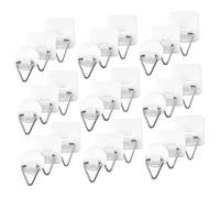 HOLIDYOYO 60 Colgadores Adhesivos para Platos y Marcos de Fotos Soporte Adhesivo Plástico para Pared Resistente y Duradero Incluye 20 Ganchos Redondos 20 Grandes y 20 Pequeños Adecuado