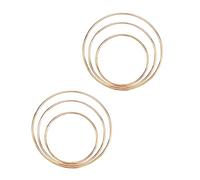 HOLIDYOYO 6piezas Anillos De Atrapa De Metal Para Aros Material Para Decoración De Bodas y