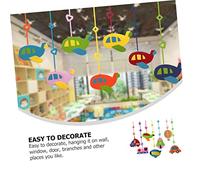 HOLIDYOYO 7 Piezas Decoraciones de Techo para Jardín de Infancia Colgantes de Fieltro de Vehículos Decoración Colgante para Aula y Fácil de Colgar