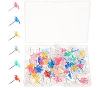 HOLIDYOYO Accesorios de Mapas en Forma de Estrella, 100 Piezas de Plástico y Metal, para Oficina y Estudio, para Personas Que Aman Pintar