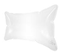 HOLIDYOYO Almohada Inflable Transparente de PVC 30X50 CM para Camping y Sofá Cojín Portátil Resistente al Agua Relleno Ergonómico Ajustable para Viaje y Descanso