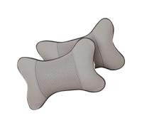 HOLIDYOYO Almohadas Cuello Forma de Hueso 2 Piezas Gris, Cojines Protectores para Cuello de Coche, Uso para Conducir Todo el Año, Soporte Ergonómico para Viajes y Conducción Segura
