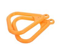 HOLIDYOYO Anillos de Gimnasia Triangulares para Entrenamiento Deportivo, 2 Unidades, Material PP y Metal Duradero, Accesorios para Columpio Triangular, Uso en Exteriores y Gimnasio