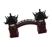 HOLIDYOYO Arquitectura y Decoración Micropaisajística Pagoda de Pabellón Miniatura con Escultura para Jardines de Bonsái Decoración de Mesa Accesorios de Jardín Zen y Paisajismo Japonés