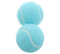 HOLIDYOYO Balones de Tenis de Alta Elasticidad 2 Piezas Color Azul Claro para Entrenamiento y Partidos Balones Suaves Resistentes para Juegos Interiores y Exteriores Tamaño Estándar para