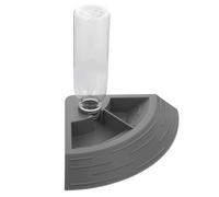 HOLIDYOYO Bebedero y Comedero para Reptiles Mediano Gris Contenedor Grande para Agua y Alimento Fácil de Limpiar y Usar para Tortugas y Gecko