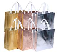 HOLIDYOYO Bolsa de Mano Reutilizable 6 Pcs Bolsa de Asas Material Resistente para Uso Diario y Almacenamiento