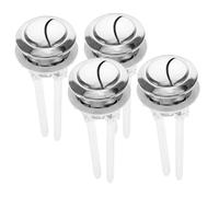 HOLIDYOYO Botón de Presión Doble para Tanque de Inodoro Fácil Instalación y Elasticidad Completa, Plástico Durable en Pack de 4 Piezas para Tanque de 38-45 Mm Color Aleatorio