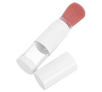 HOLIDYOYO Brocha de Maquillaje Portátil Diseño Compacto para Polvos Sueltos con Fibra Sintética y Abs y Dispensador Integrado para Uso Profesional y Viajes