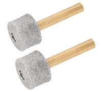 HOLIDYOYO Cabezales Metálicos para Pulidores De Uñas De Mascotas 2 Piezas, Cabezal para Lijar Garras Tornillo, Tamaño 31,84mm x 12,60mm, Herramienta De Repuesto para Cuidado De Uñas De Perros y Gatos