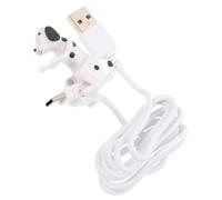 HOLIDYOYO Cable de Carga Tipo C Diseño Creativo de Perro Alta Durabilidad y Practicidad Adecuado para Teléfono Asiento Trasero del Coche