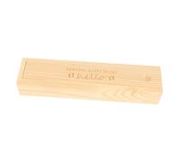 HOLIDYOYO Caja De Madera Para Test De Embarazo Con Tapa Embarazo y Primer Test Almacenamiento Para Recuerdos Dientes De Leche Elegante Caja De Madera Natural