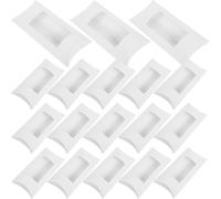 HOLIDYOYO Cajas Tipo Almohada con Ventana Transparente 16X78X25 CM Pack de 50 Unidades para Dulces Galletas y Chocolates Empaque de Papel Multiusos para Fiestas y Exhibición