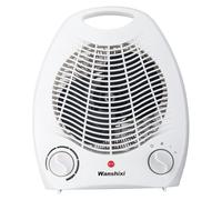 HOLIDYOYO Calefactor Eléctrico Mini Portátil Blanco con Ventilador de Aire Cálido Diseño Compacto y Seguro para Hogar y Oficina de Energía y Fácil Transporte