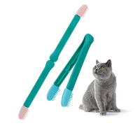 HOLIDYOYO Cepillo De Limpieza Para Ojos De Gatito y Pelo, Cepillo Portátil Multifunción Para Eliminar Lágrimas y Manchas, Color Azul, 2 Piezas, Cuidado e Higiene Para Gatos Pequeños