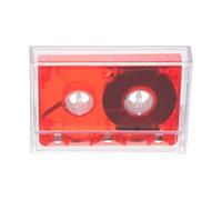 HOLIDYOYO Cinta de Casete de Audio Virgen Roja de 60 Minutos, Grabable y Adecuada para Proyectos DIY y Mensajes de Voz, Estilo Retro y Material Plástico