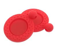 HOLIDYOYO Clips para Gorra de Golf 2 Unidades, Soporte de Silicona Rojo para Marcador de Pelota, Ayuda para Entrenamiento de Golf, Marcador de Posición en Green, Accesorio Ligero y Práctico