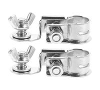 HOLIDYOYO Conectores de Terminales de Batería para Coche 1 Par Abrazaderas de Desconexión Rápida de Metal Anticorrosión Clips de Gran Diámetro Compatibles Múltiples Modelos Instalación