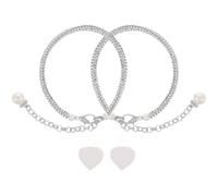 HOLIDYOYO Correa de Zapatos Hebilla de Moda Desmontable para Mujer Hecha de Aleación de Zinc y Perlas, Resistente al Desgarro y Diseño Elegante para Tacones