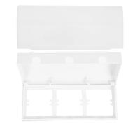 HOLIDYOYO Cubierta para Interruptores y Enchufes Tipo 86 Caja de Protección Triple para Baño y Cocina Resistente a Salpicaduras Color Blanco 2 Piezas Adecuado para Ambientes Húmedos