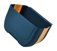 HOLIDYOYO Cubo de Basura Colgante Plegable de Pared, Azul Tpe PP | Diseño Estable para Colgar, Gran Capacidad, Fácil de Limpiar, Uso en Cocina y Otros Espacios