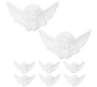 HOLIDYOYO Decoración De Resina Angelito Adorno De Cabeza De Ángel 8 Unidades Ideal para Baby Shower Ángel De La Guarda