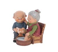 HOLIDYOYO Estatua Pareja Anciana para Decoración del Hogar Adorno De Abuelos para Día De San Valentín Figuras para Interior y Exterior