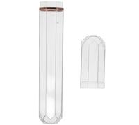 HOLIDYOYO Estuche Protector Transparente de Tubo Acrílico Sellado para Cigarrillos, Caja Portátil para Viaje, Humidificador Integrado para Conservación de Humedad, Organizador Compacto