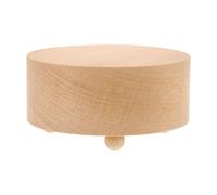 HOLIDYOYO Expositor Redondo para Manualidades, Base de Madera para Aficionados a Las Cajas de música, Caja de música de Bailarina de Repuesto para decoración Creativa del hogar.