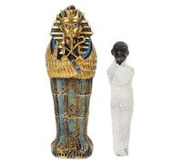 HOLIDYOYO Faraón Egipcio Sarcófago Ataúd Momia Estatuilla Faraón Egipcio Lápida Sepulcral Escultura Histórica Decoración De Halloween