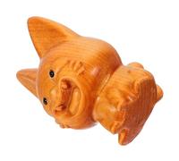 HOLIDYOYO Figurita De Alpaca De Madera Artesanal Escultura para Escritorio o Mesa Adorno y Original para y Decoración del