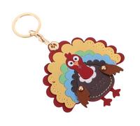 HOLIDYOYO Forma de Pavo con Funda para Tarjeta de Adorable Colgante Decorativo para Mochilas y Bolsos Práctica para Claves de Casa y Coche