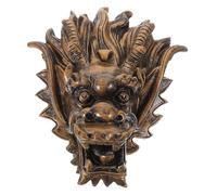 HOLIDYOYO Fuente de Agua Villa Cabeza de Dragón para Jardín Exterior, Fuente de Pared Decorativa de Cobre Antiguo, Salida de Agua para Patio Trasero y Decoración Mural