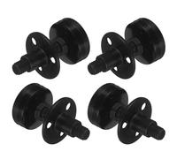 HOLIDYOYO Heavy Duty Leveling Feet, Table Leg Extenders, 4pcs, 3/8-16 Inch Thread, Carbon Steel and Plastic, Smooth Mobility, Protects Floor, for Sofa and Furniture in classrooms