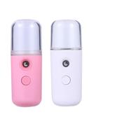 HOLIDYOYO Humidificador de agua portátil en forma cilíndrica, 2 piezas, pulverizador para hidratación facial profunda y medidor de agua