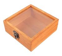 HOLIDYOYO Humidor de Viaje Portátil Pequeño Caja de Almacenamiento de Madera Cierre, Diseño Vintage Marrón, Protector para Cigarrillos y Accesorio Multifuncional para Uso Exterior