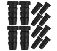 HOLIDYOYO Insertos para Ruedas de Muebles 20 Piezas, Diámetro de Orificio 14 Mm X 8 Mm, Funda Protectora Negra para Patas de Silla y Taburete, Cubierta para Ruedas Giratorias, Accesorios