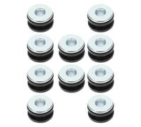 HOLIDYOYO Juego de 20 Piezas de Anillos de Arandela de Tope para Motocicleta, Almohadillas Amortiguadoras de Absorción de Impactos, 10 Arandelas Metálicas 10 de Goma Resistentes, Accesorio