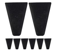 HOLIDYOYO Juego de 8 almohadillas de silicona antideslizantes aptas para lavavajillas, para freidoras de aire y deshidratadores, resistentes a altas temperaturas, diseño compacto (negro)
