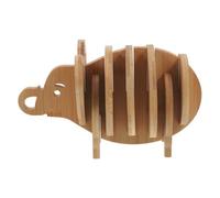 HOLIDYOYO Juego de Salvamanteles 1 Set Antideslizante de Bambú y Protección contra Quemaduras Almohadilla Aislante Térmica Khaki para Cocina y Comedor